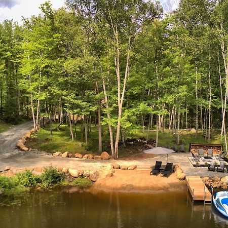 Kallm-Mont-Tremblant Chalet With Hot Tub, Pond & Beach On Private 7Acre Estate Lac-Superieur 外观 照片