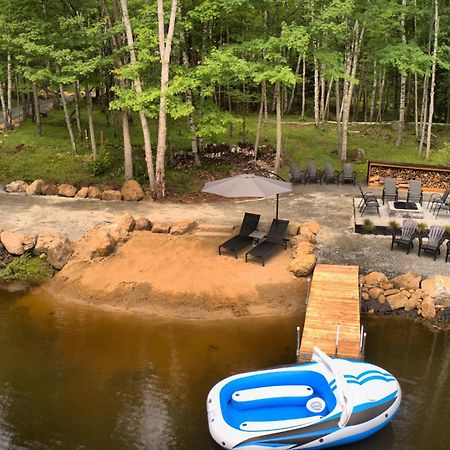 Kallm-Mont-Tremblant Chalet With Hot Tub, Pond & Beach On Private 7Acre Estate Lac-Superieur 外观 照片